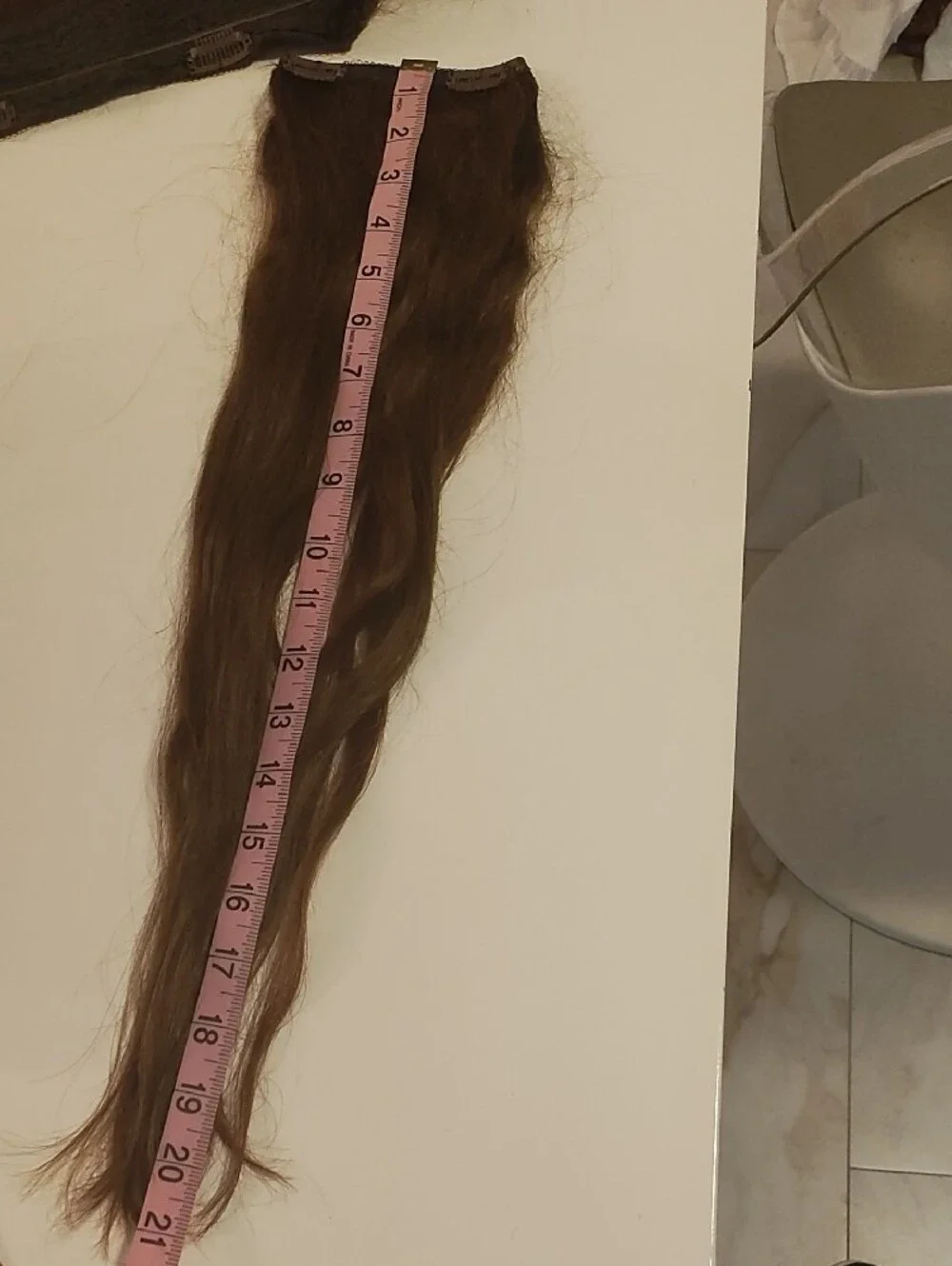 Natural Brown Wavy Clip-In Hair Extensions - Soft Volume
